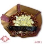 883 Bouquet 50 rosas blancas y margarita BOO-NITA