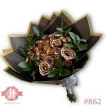 862-ramo-24-rosas-doradas