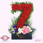 No. 7 de rosas rojas frescas para envío de flores a domicilio en Guadalajara, Zapopan, Tlaquepaque y Tonalá.