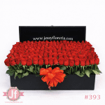 Cofre con 200 rosas rojas frescas para envío de flores a domicilio en Guadalajara, Zapopan y zona metropolitana.