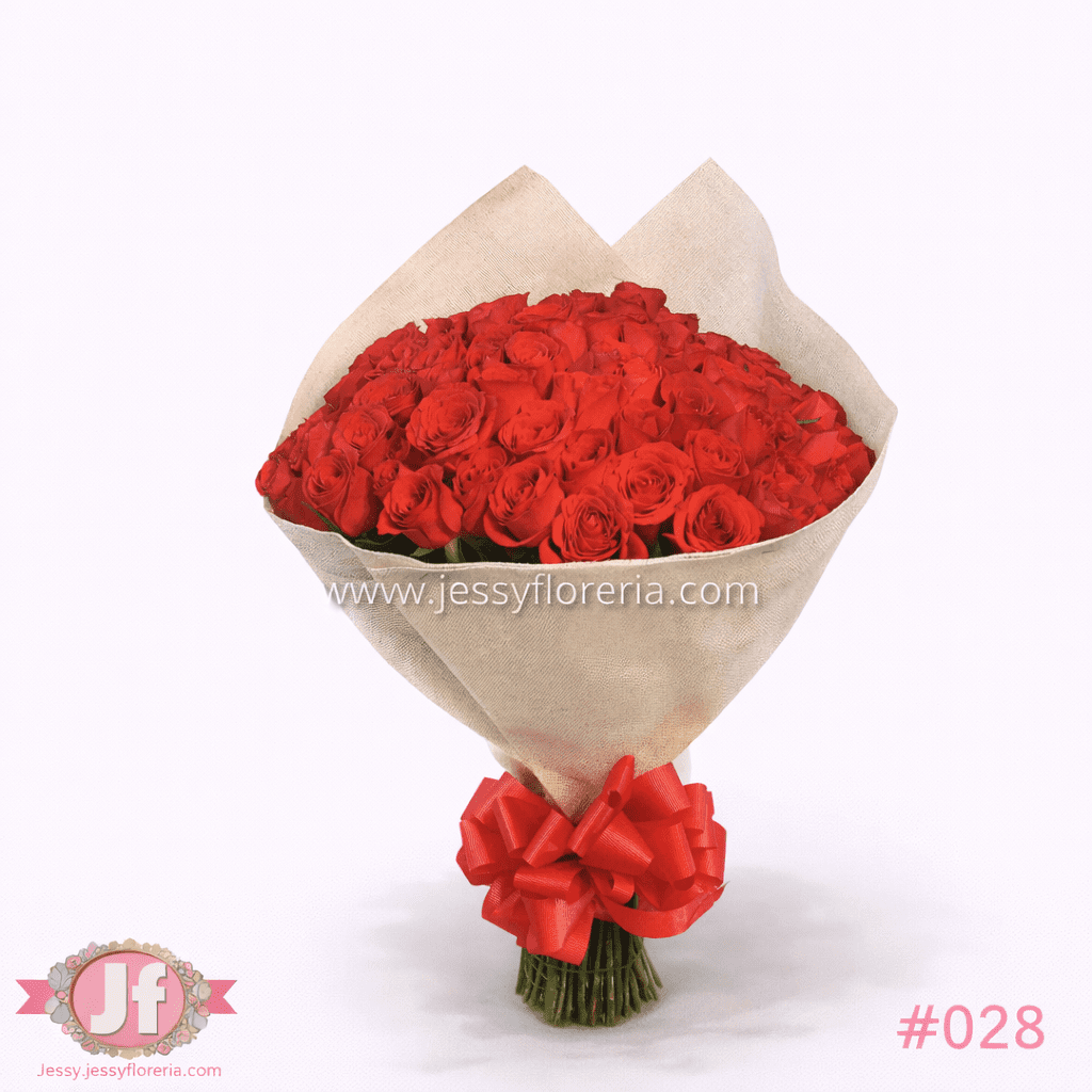 Ramo de 100 rosas rojas frescas para envío de flores a domicilio en Guadalajara, Zapopan, Tlaquepaque y Tonalá.