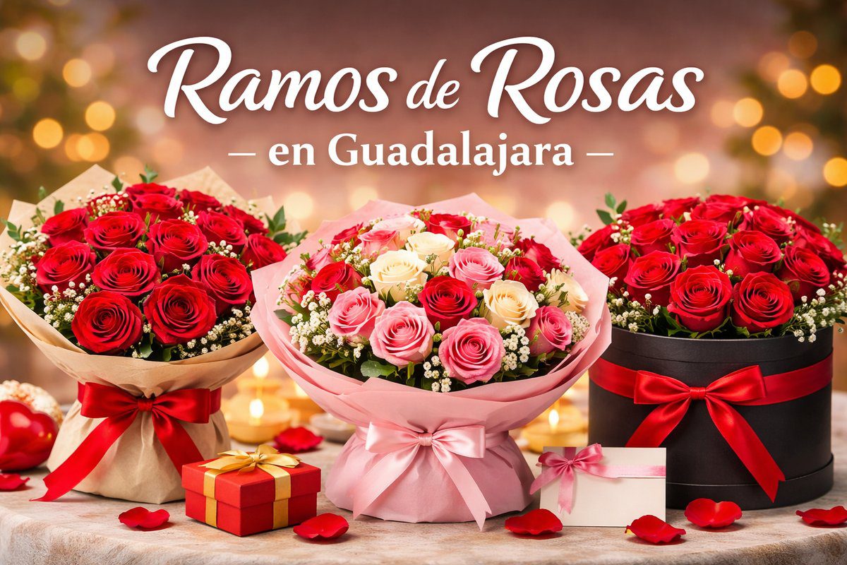 Ramos de rosas en Guadalajara con entrega a domicilio el mismo día