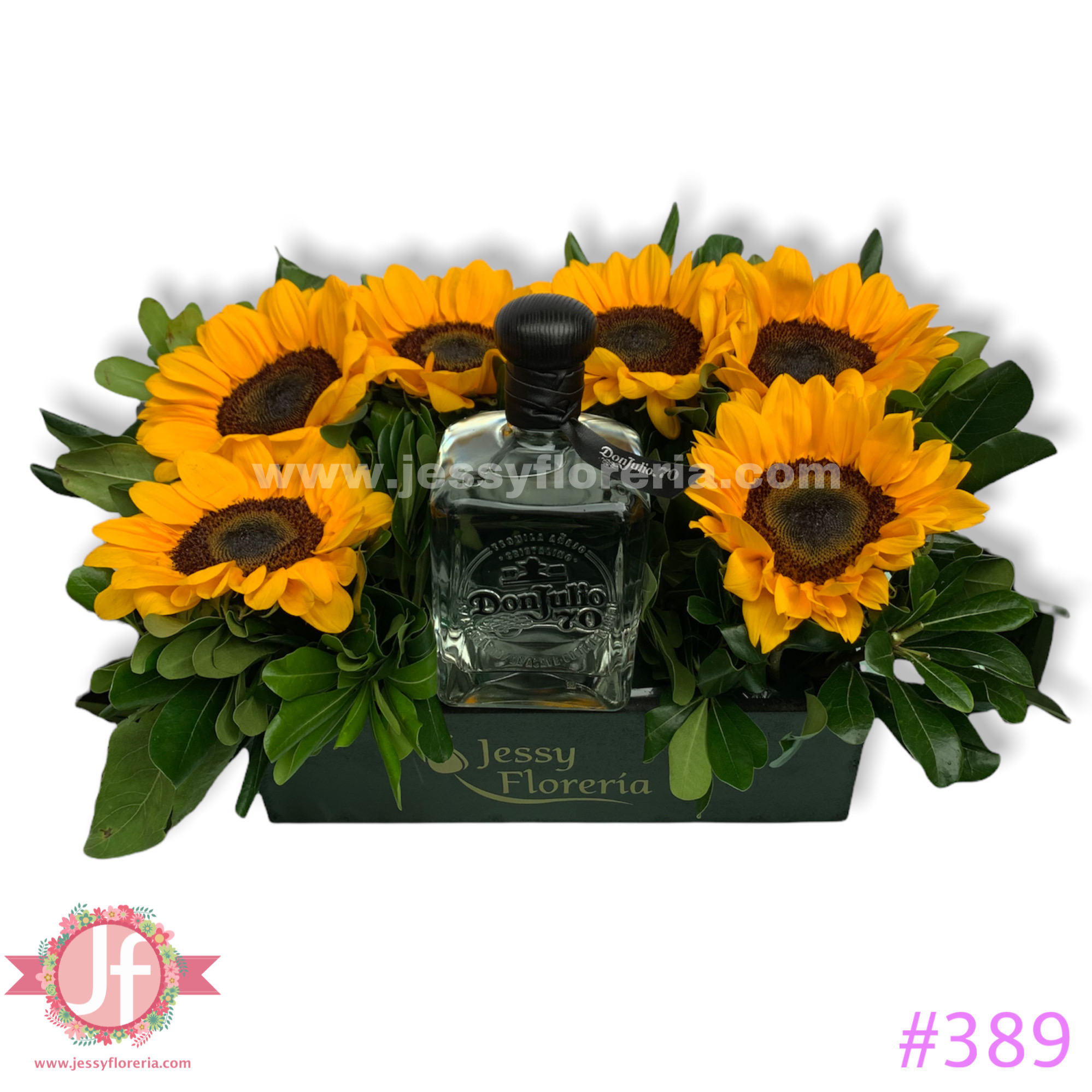 Caja girasoles Julio 70