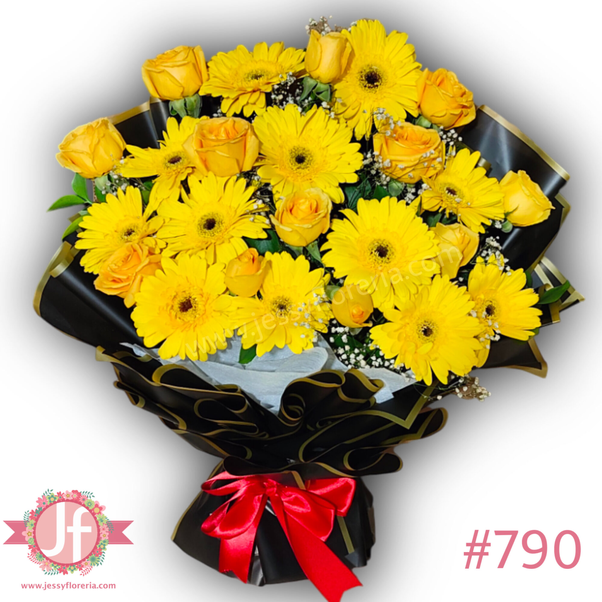 12 Gerberas y 12 rosas amarillas empapelado