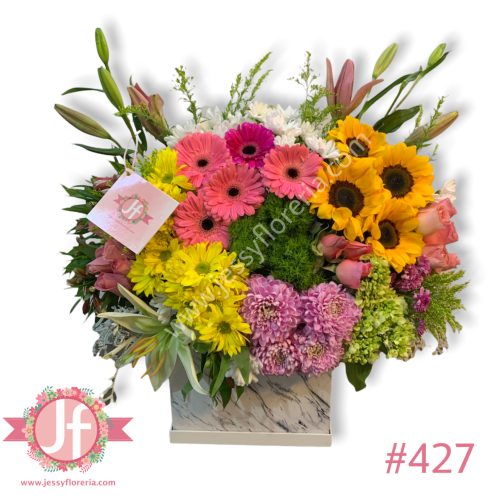 Caja cuadrada surtida