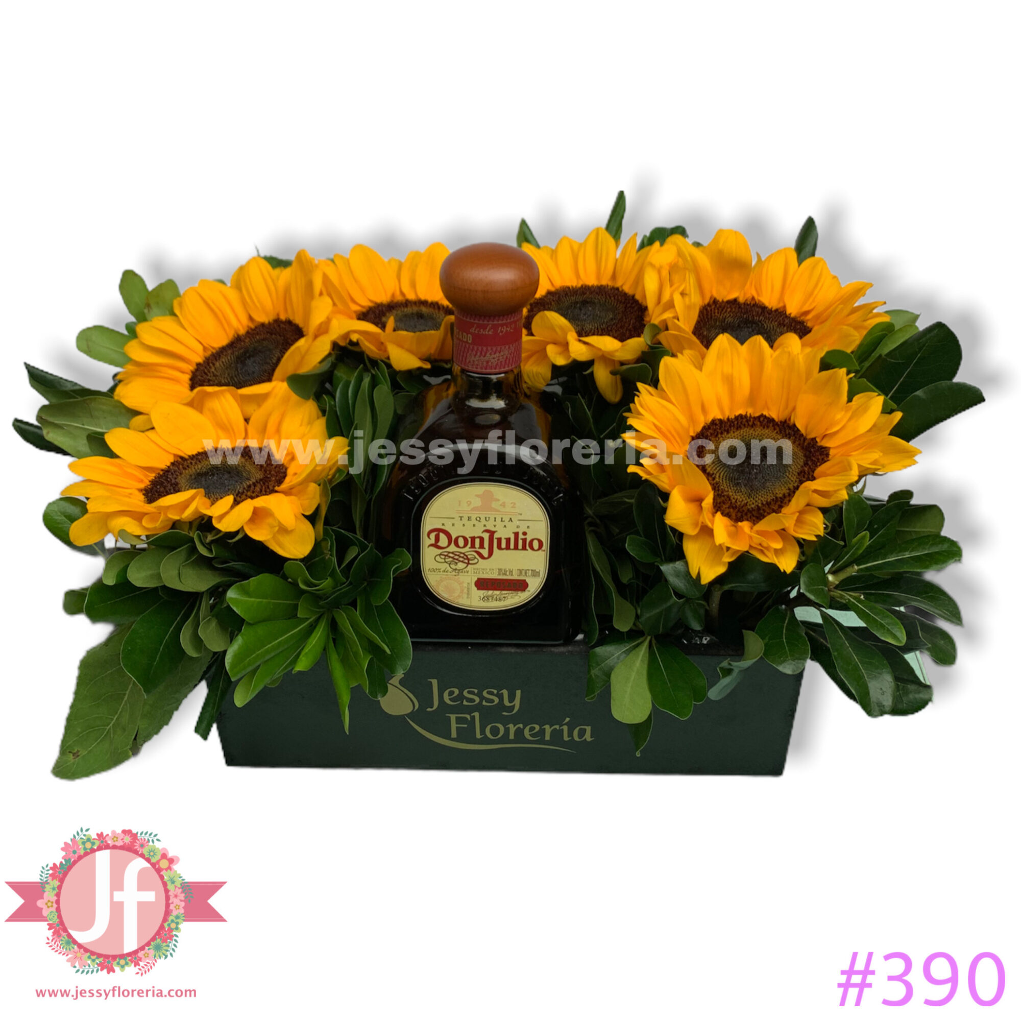 Caja girasoles Julio Reposado