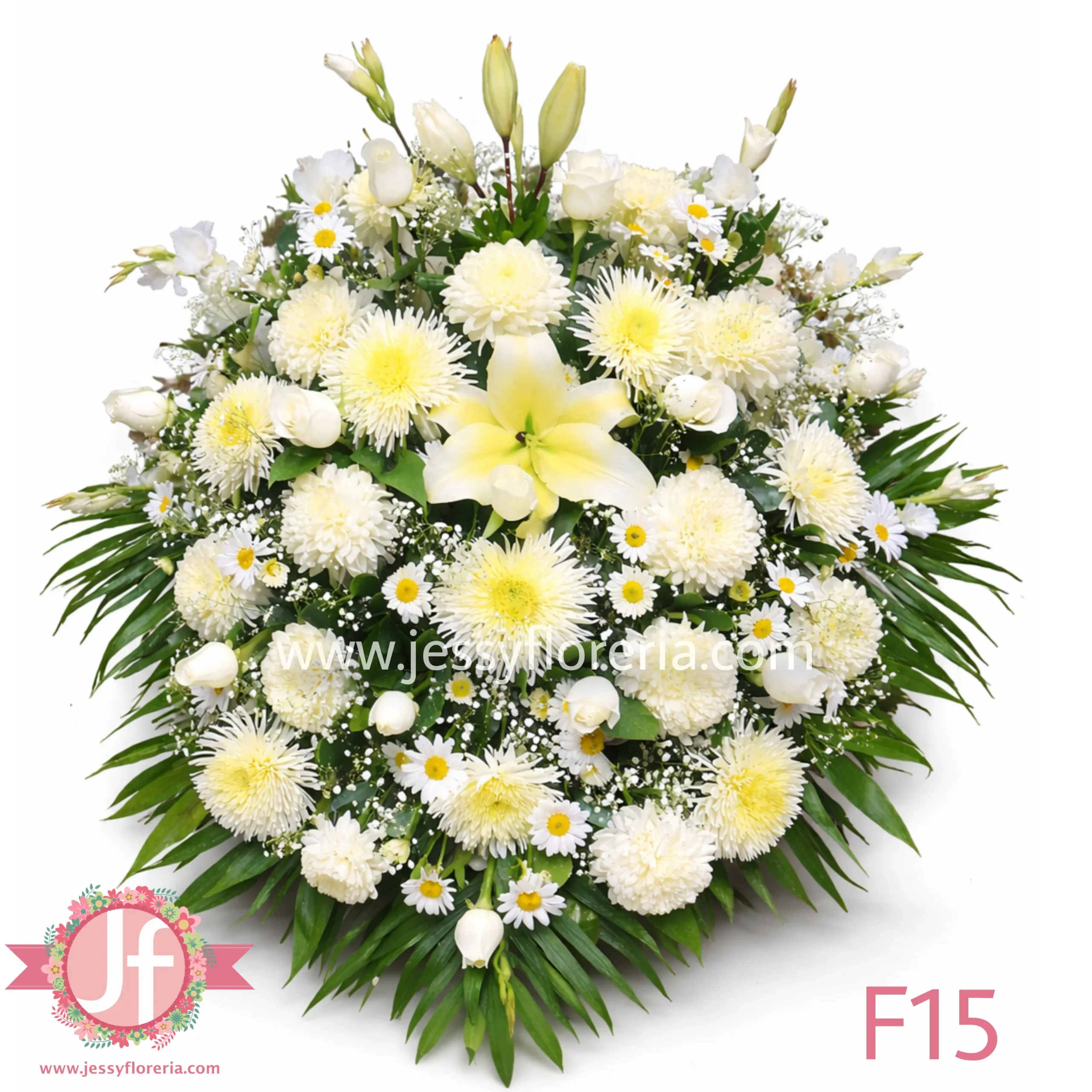 Cubre caja grande floral para ataúd con envío e instalación en funerarias de Guadalajara, Zapopan y zona metropolitana.