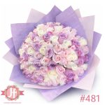 ramo de 100 rosas tonos claros rositas y blancas arreglo floral en Guadalajara