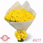 Ramo de 100 rosas amarillas frescas para envío de flores a domicilio en Guadalajara.