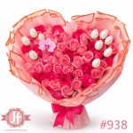 ramo corazon 60 rosas 10 tulipanes orquidea arreglo floral Guadalajara