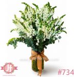 florero con 50 snapdragon perritos arreglo floral Guadalajara